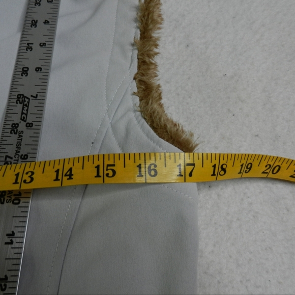 Marmot Windstopper Vest Womens White Fleece Softshell Fur Hood Winter Size Small - Picture 11 of 11